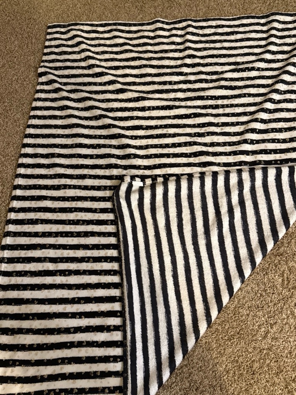Black & White Striped Women's Skirt